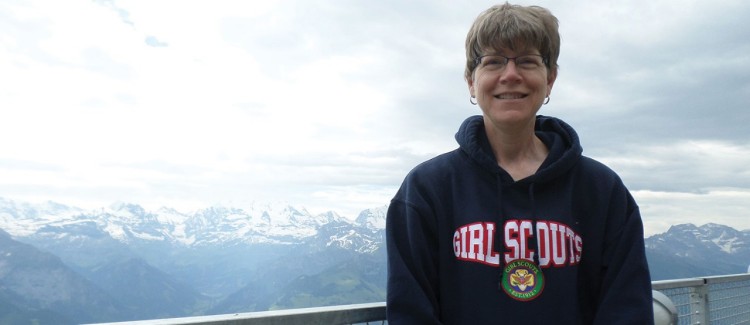 Martha Gach during her visit to Our Chalet in Switzerland in 2014.